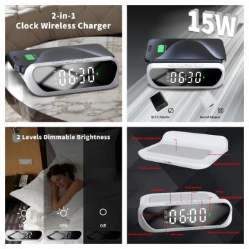 2-in-1Clock Wireless Charger HT-331