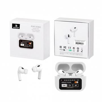 TWS Earphone A9 ANC/ENC Deuble DarkNoise ReductiorTouchBianco