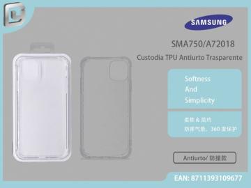 CUSTODIA TPU ANTIURTO TRASPARENTE SAMSUNG A750-A7 2018